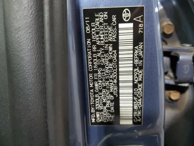 2012 TOYOTA YARIS   