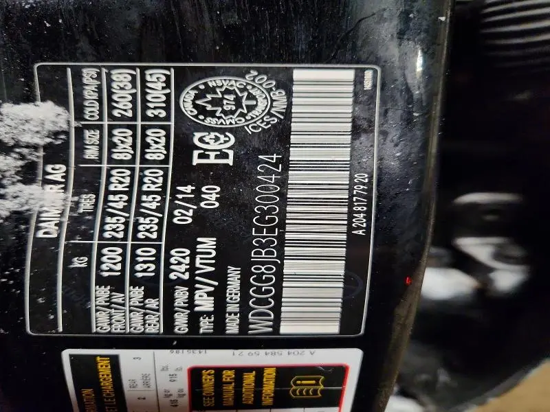 2014 MERCEDES-BENZ GLK 350 4MATIC  