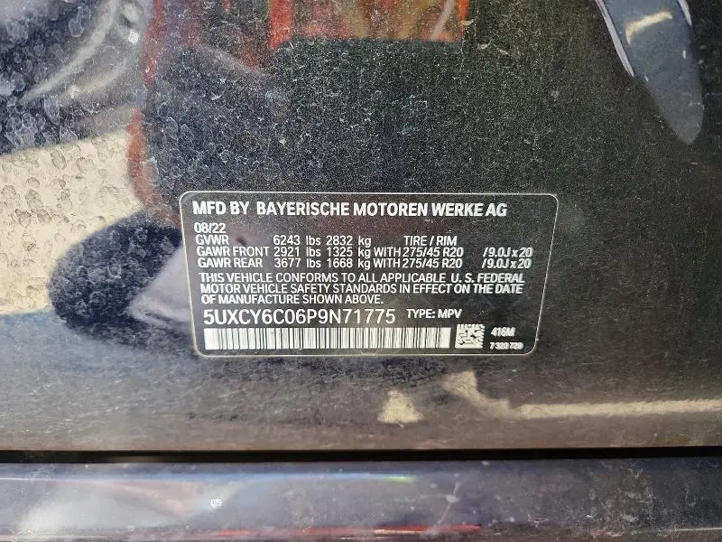 2023 BMW X6 XDRIVE40I  