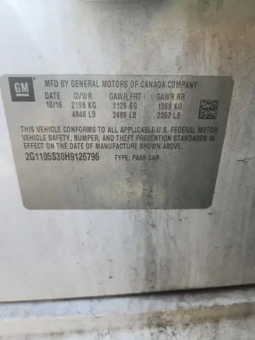 2017 CHEVROLET IMPALA LT  