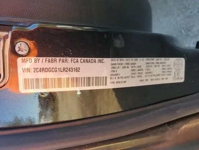 2020 DODGE GRAND CARAVAN SXT  