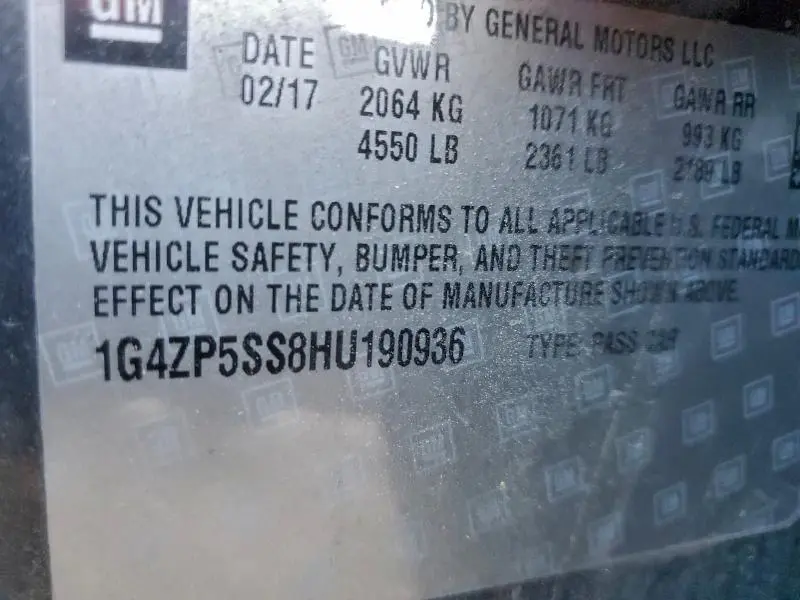 2017 BUICK LACROSSE ESSENCE  