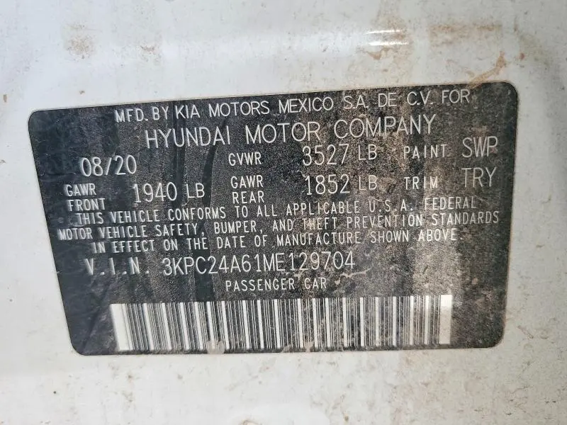 2021 HYUNDAI ACCENT SE  