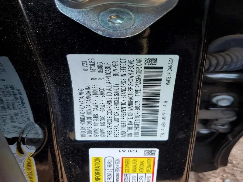 2023 HONDA CIVIC TOURING  