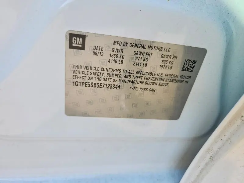 2014 CHEVROLET CRUZE LT  