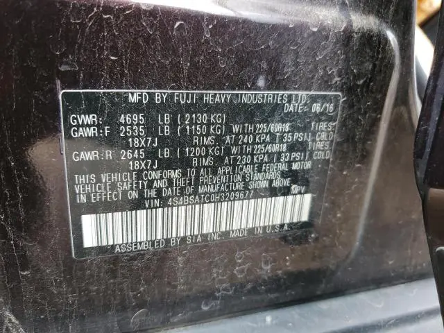 2017 SUBARU OUTBACK TOURING  