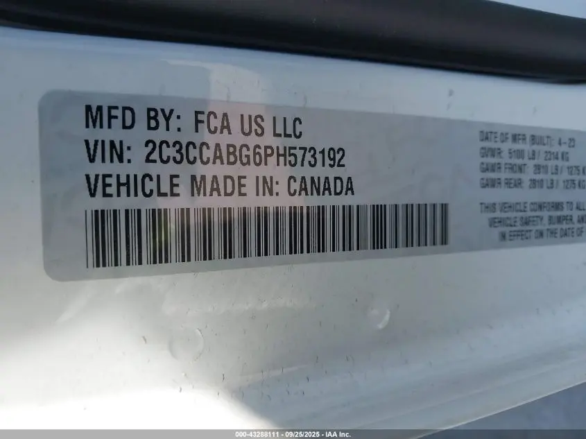 2023 CHRYSLER 300 300S