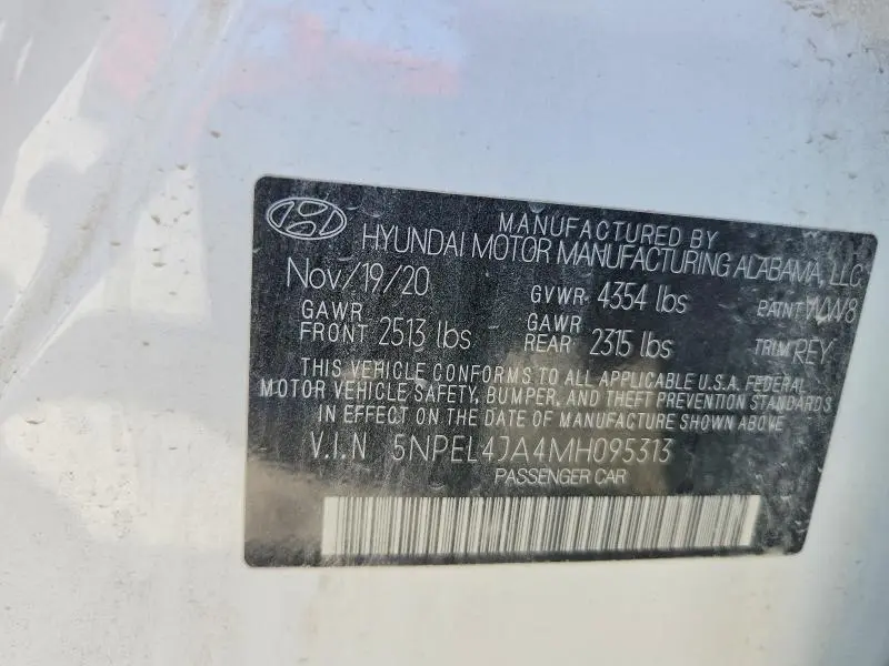 2021 HYUNDAI SONATA SEL  