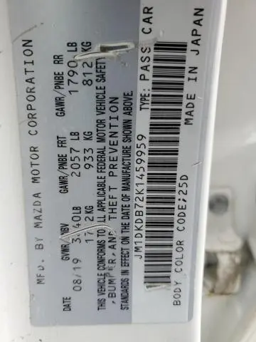 2019 MAZDA CX-3 SPORT  