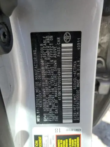 2013 TOYOTA AVALON BASE  