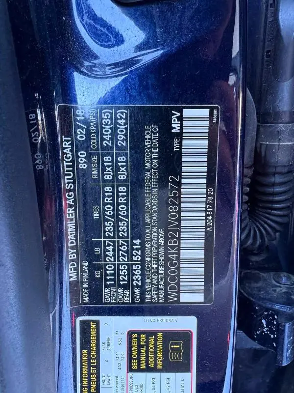 2018 MERCEDES-BENZ GLC 300 4MATIC  