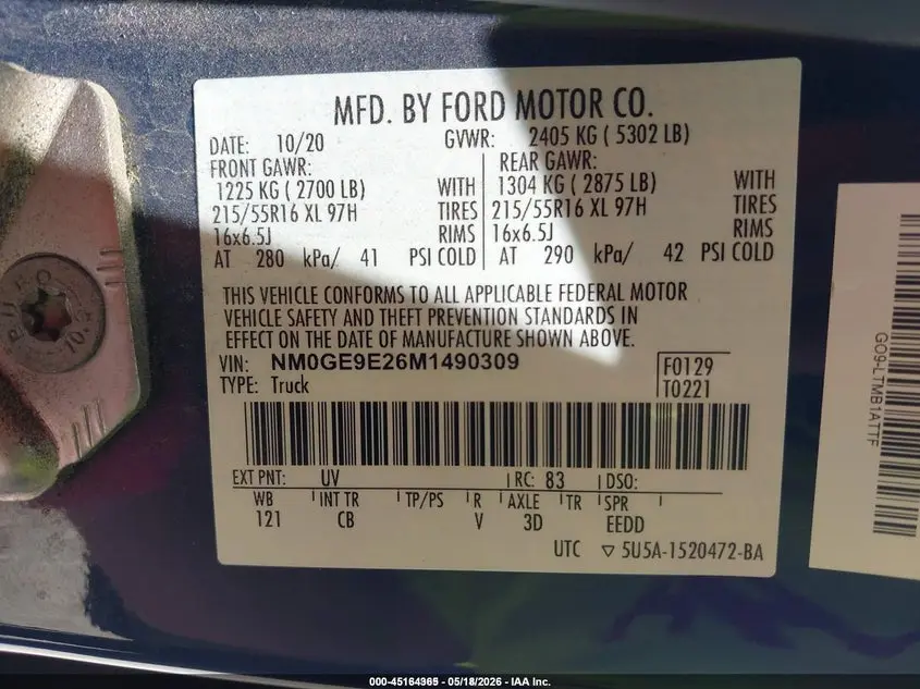 2021 FORD TRANSIT CONNECT XL PASSENGER