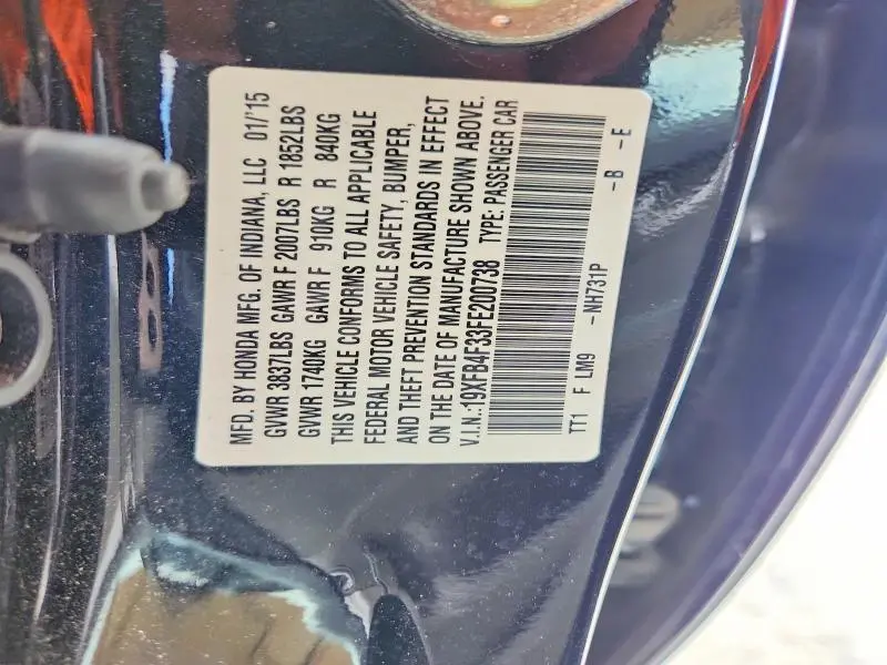 2015 HONDA CIVIC HYBRID L  