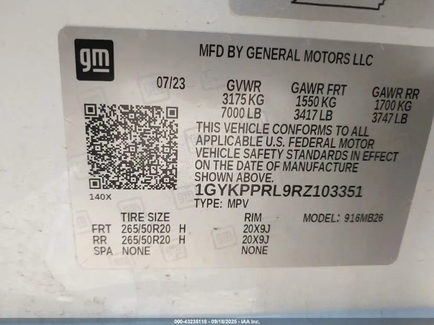 2024 CADILLAC LYRIQ LUXURY W/1SC