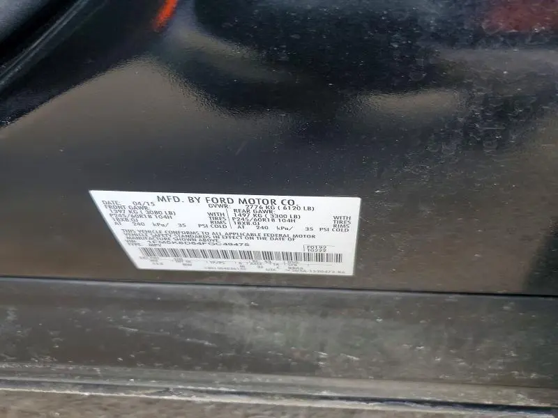 2015 FORD EXPLORER XLT  