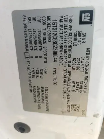 2012 GMC SIERRA C3500  