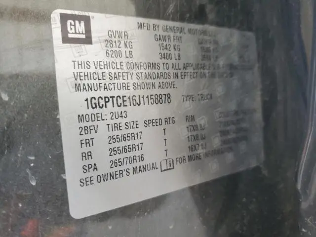 2018 CHEVROLET COLORADO LT  