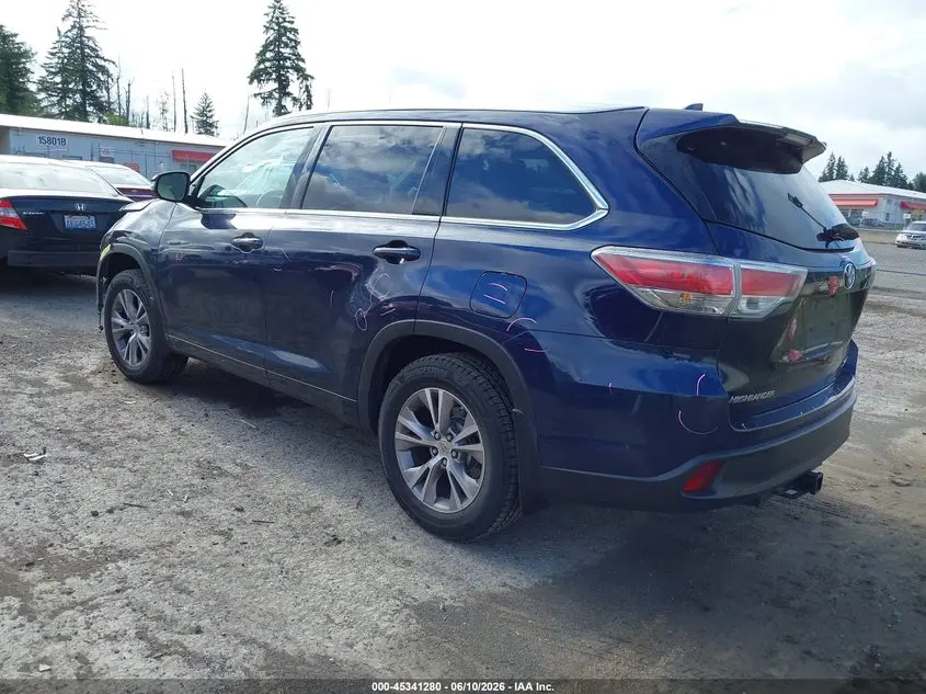 2015 TOYOTA HIGHLANDER XLE V6