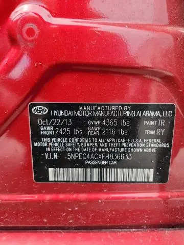 2014 HYUNDAI SONATA SE  