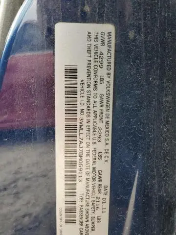 2011 VOLKSWAGEN JETTA TDI  