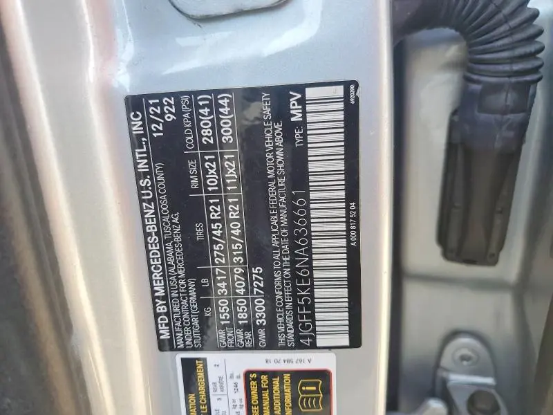 2022 MERCEDES-BENZ GLS 450 4MATIC  