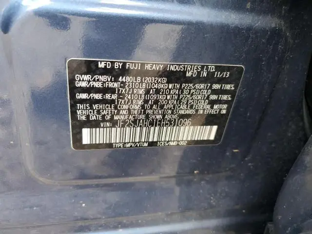 2014 SUBARU FORESTER 2.5I LIMITED  
