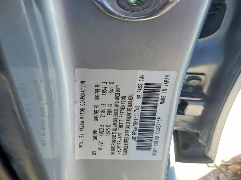 2021 MAZDA 3   
