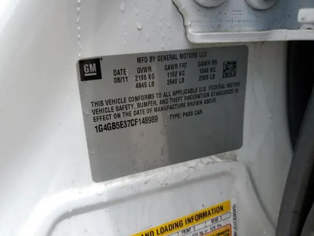 2012 BUICK LACROSSE CONVENIENCE  