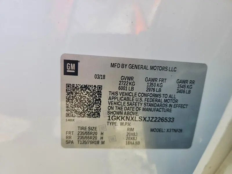 2018 GMC ACADIA DENALI  