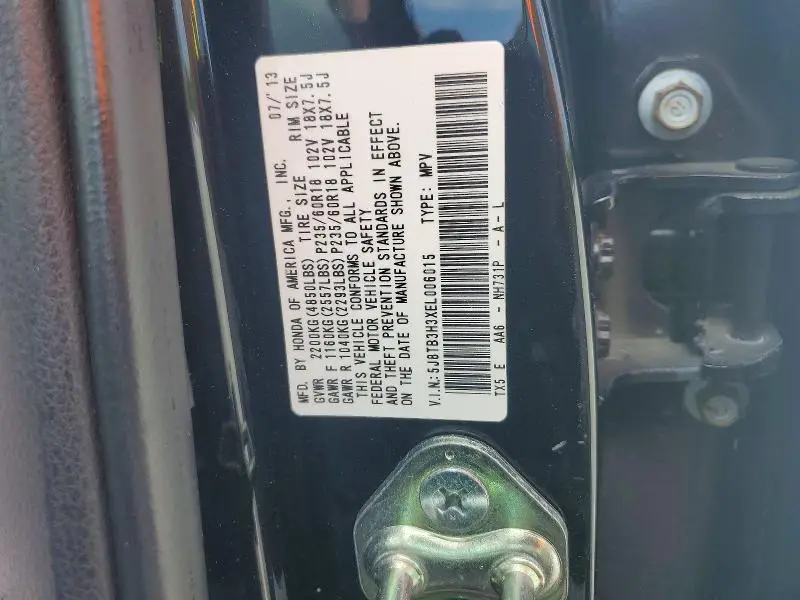2014 ACURA RDX   