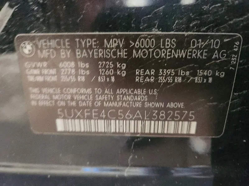 2010 BMW X5 XDRIVE30I  