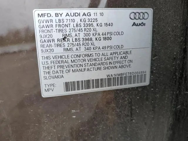 2011 AUDI Q7 PRESTIGE