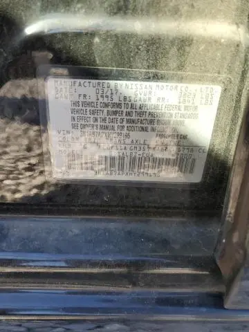 2017 NISSAN SENTRA S  