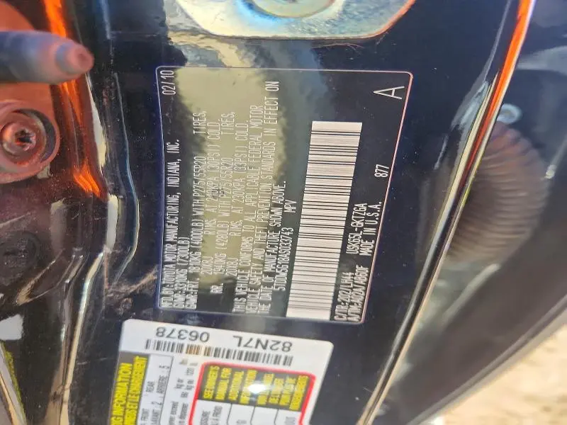 2010 TOYOTA SEQUOIA PLATINUM  