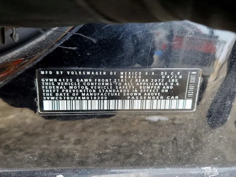 2019 VOLKSWAGEN JETTA S  