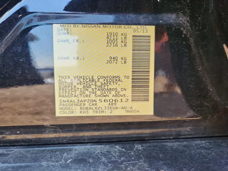2013 NISSAN ALTIMA 2.5  