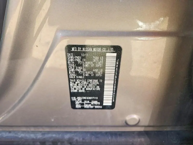 2012 INFINITI QX56 BASE  
