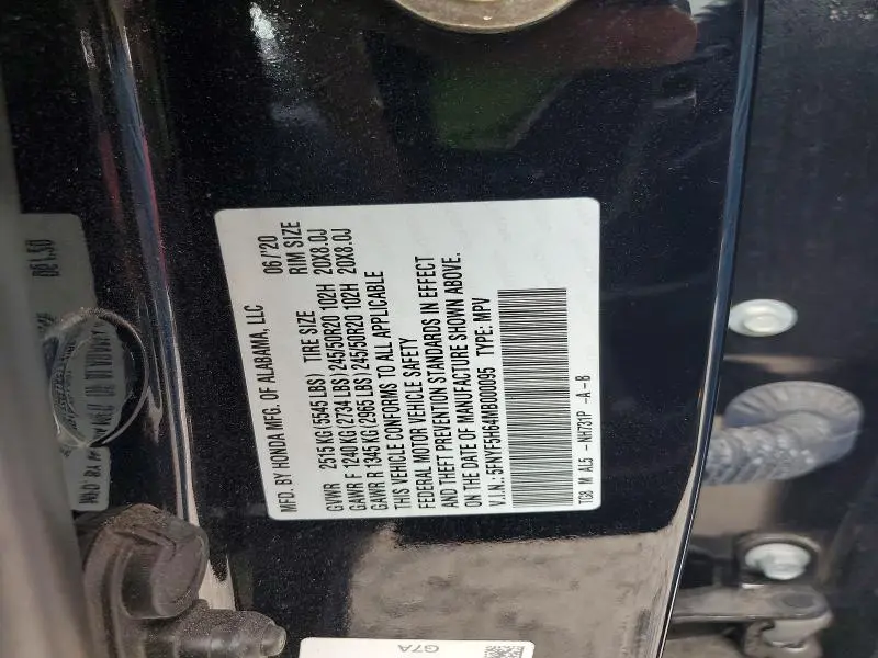 2021 HONDA PILOT TOURING  