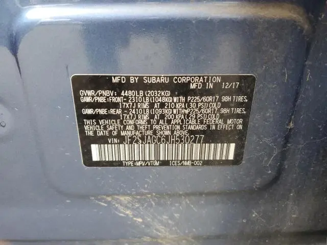 2018 SUBARU FORESTER 2.5I PREMIUM  