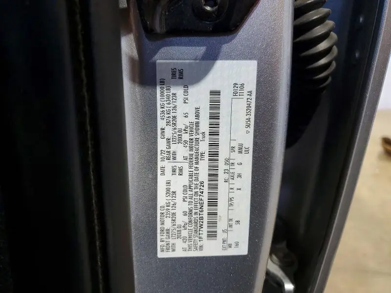 2022 FORD F250 SUPER DUTY  