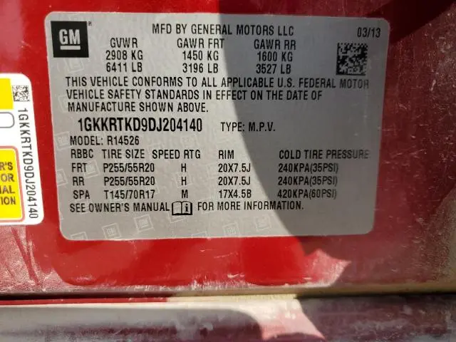 2013 GMC ACADIA DENALI  