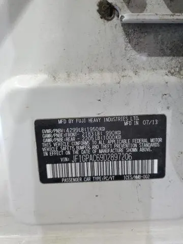 2013 SUBARU IMPREZA PREMIUM  