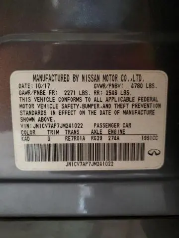 2018 INFINITI Q50 PURE  