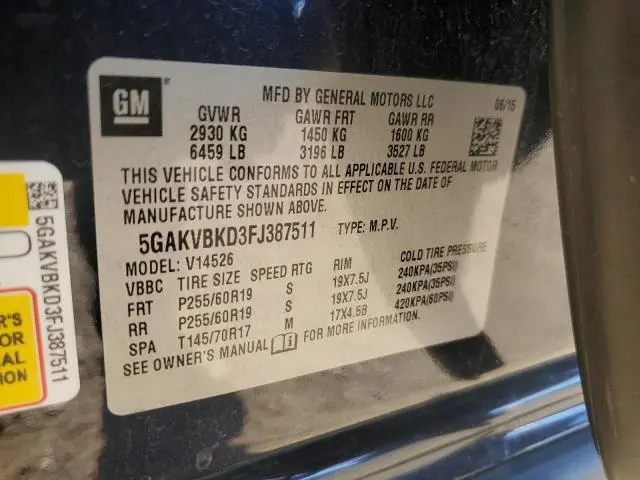 2015 BUICK ENCLAVE
