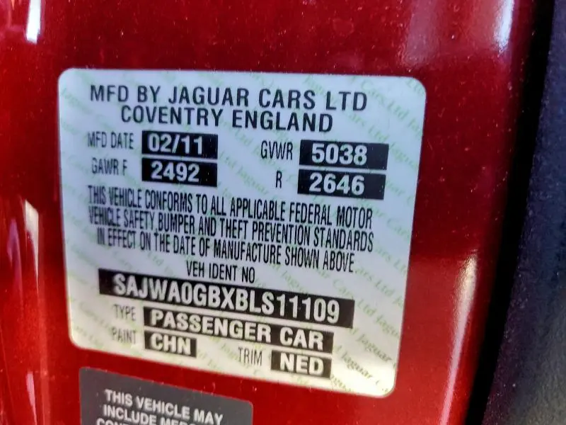 2011 JAGUAR XF PREMIUM  