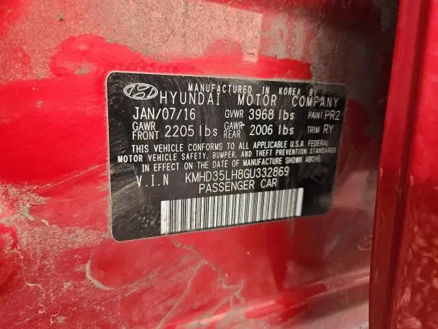 2016 HYUNDAI ELANTRA GT BASE  
