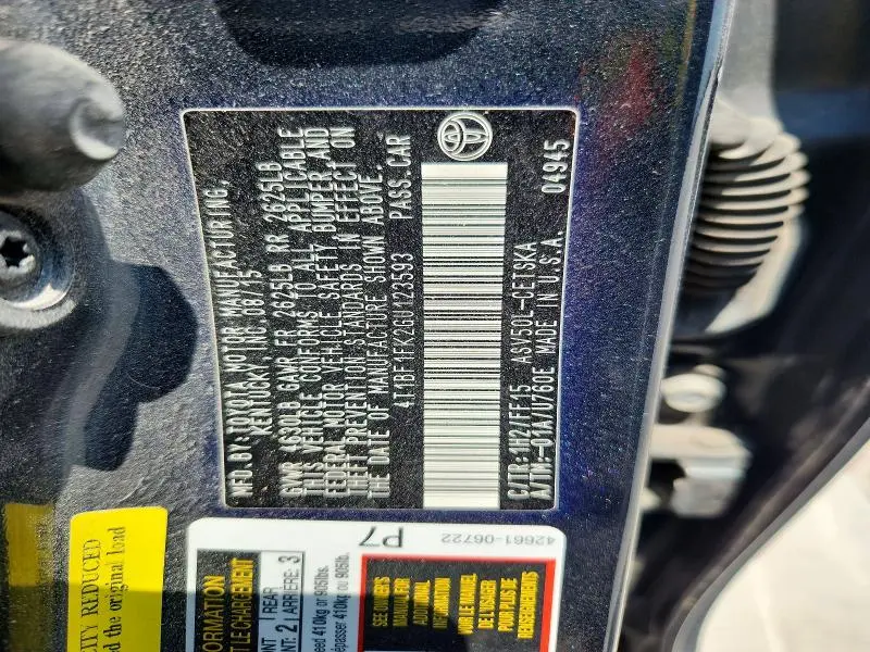 2016 TOYOTA CAMRY SE  