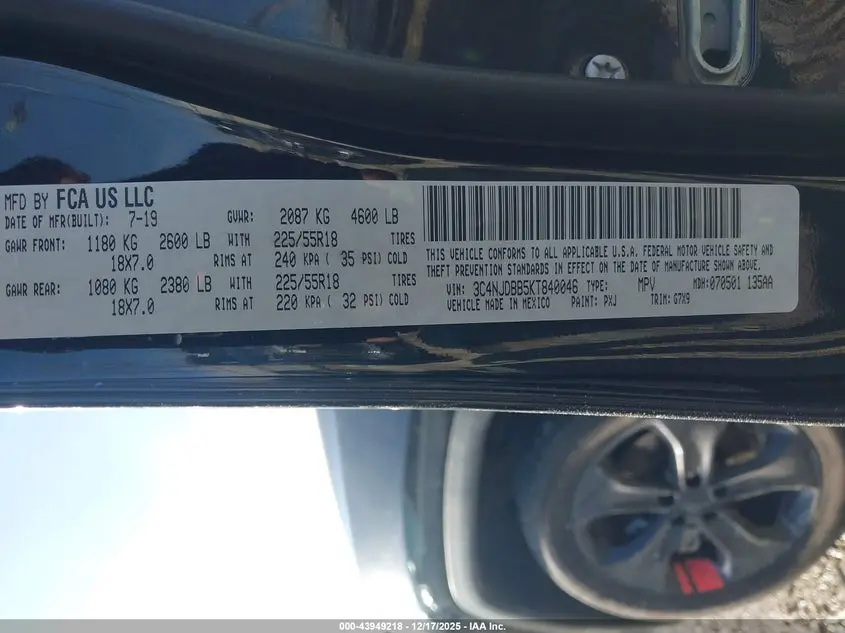 2019 JEEP COMPASS ALTITUDE 4X4