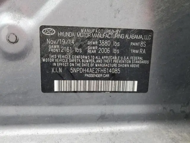 2015 HYUNDAI ELANTRA SE  