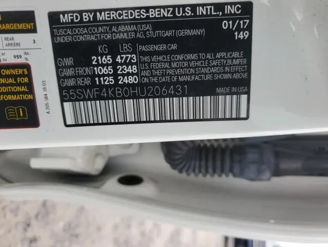 2017 MERCEDES-BENZ C 300 4MATIC  